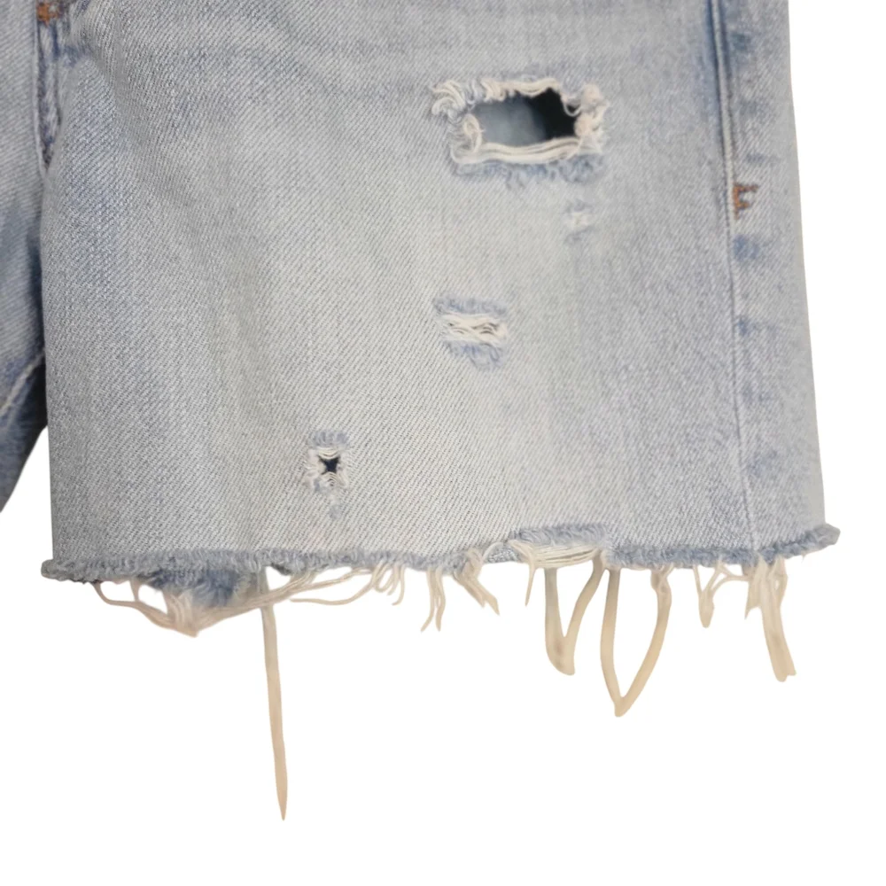 FRAME 'Le Original' High Rise Button Fly Lightwash Denim Shorts, Size 27